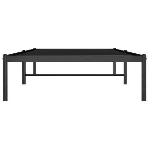 Sengeramme 90x200 cm metal sort