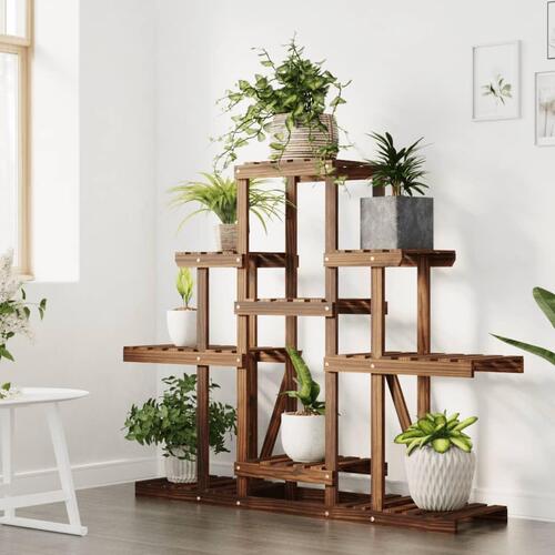 Blomsterstativ 110x25x98 cm massivt fyrretræ