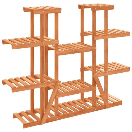 Blomsterstativ 110x25x110,5 cm massivt fyrretræ