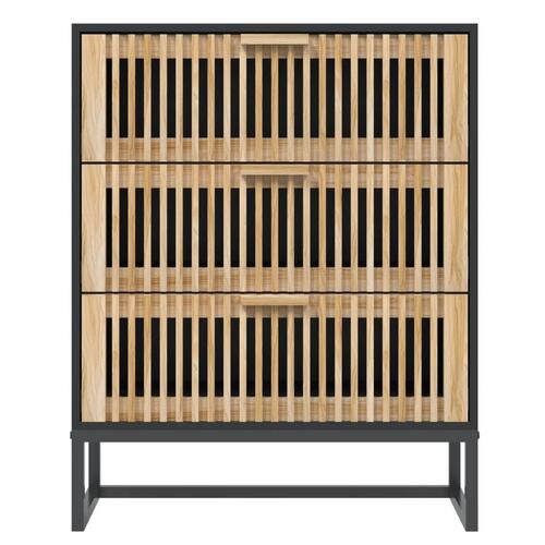 Skænk 60x30x75 cm konstrueret træ sort