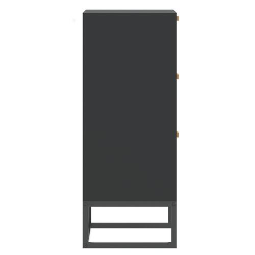 Skænk 60x30x75 cm konstrueret træ sort