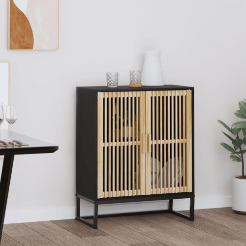 Skænk i sort konstrueret træ 60 x 30 x 75 cm