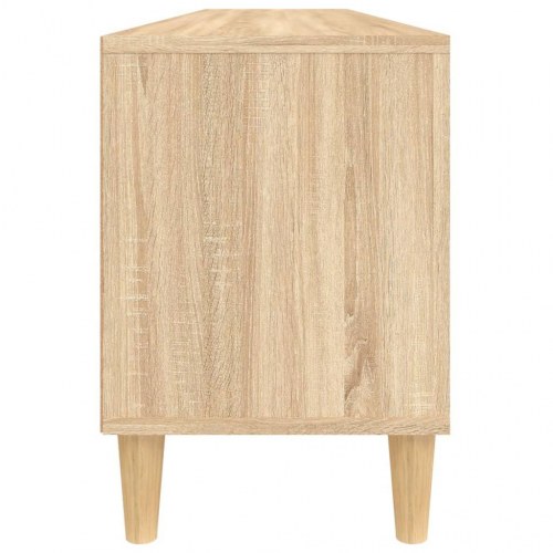Tv-bord i sonoma-eg 150 × 30 × 44,5 cm - konstrueret træ