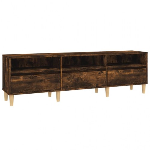 Tv-bord i konstrueret træ 150×30×44,5 cm - røget egetræsfarve