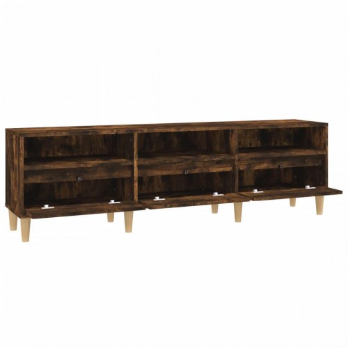 Tv-bord i konstrueret træ 150×30×44,5 cm - røget egetræsfarve
