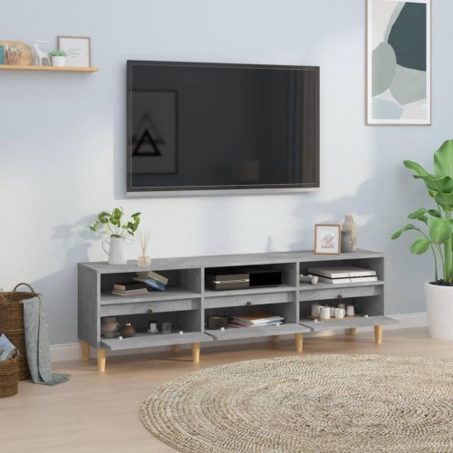 Tv-bord i konstrueret træ - 150 × 30 × 44,5 cm, betongrå