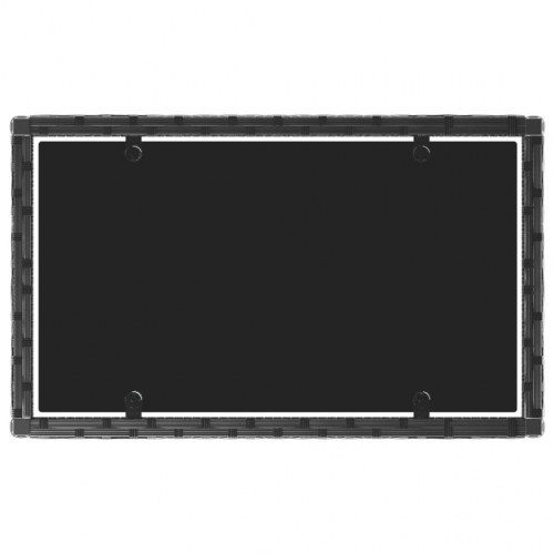 Loungesæt til haven 4 dele med hynder polyrattan sort