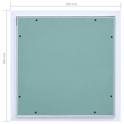 Adgangspanel med aluminiumsramme og gipsplade 300x300 mm