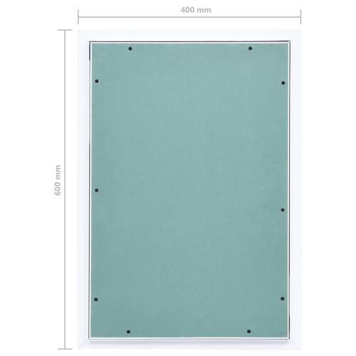 Adgangspanel med aluminiumsramme og gipsplade 400x600 mm