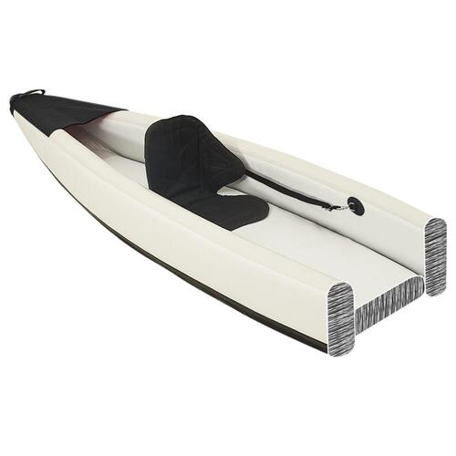 Oppustelig kajak 424x81x31 cm polyester sort