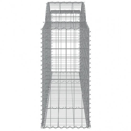 Buede gabionkurve - 11 stk. 300×50×100/120 cm i galvaniseret jern
