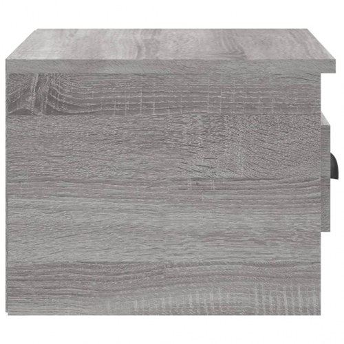 Væghængte sengeborde - 2 stk. 41,5×36×28 cm i grå sonoma-eg