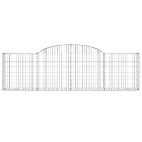 Buede gabionkurve - 5 stk. 300×30×80/100 cm i galvaniseret jern