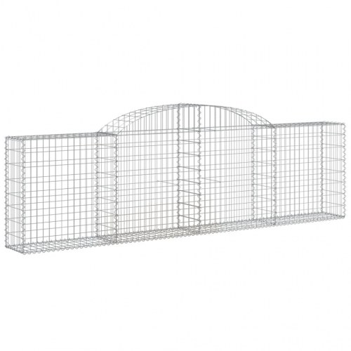 Buede gabionkurve - 3 stk. 300×30×80/100 cm i galvaniseret jern