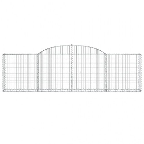 Buede gabionkurve - 3 stk. 300×30×80/100 cm i galvaniseret jern
