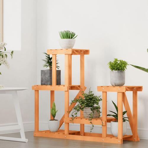 Blomsterstativ 90x25x73,5 cm massivt fyrretræ