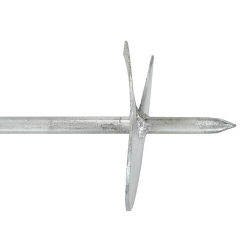 Jordankre 6 stk. 10x60 cm galvaniseret metal
