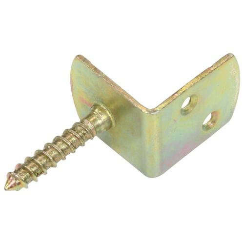 Beslag til hegnspanel 48 stk. L-formet galvaniseret metal