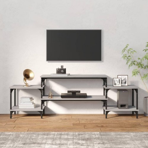 Tv-bord 157×35×52 cm i konstrueret træ - grå sonoma-eg