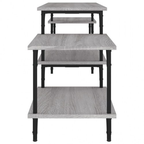 Tv-bord 157×35×52 cm i konstrueret træ - grå sonoma-eg
