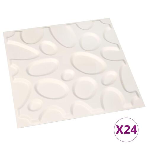 Vægpanel 24 stk. 3D 0,5x0,5 m 6 m²