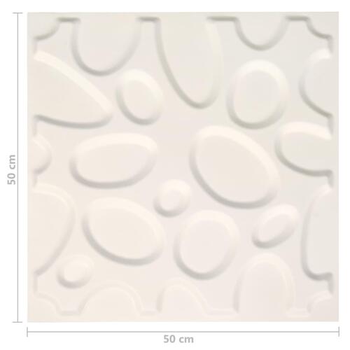 Vægpanel 24 stk. 3D 0,5x0,5 m 6 m²