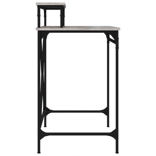 Skrivebord 80 × 50 × 90 cm i konstrueret træ og jern - grå sonoma-eg, industristil