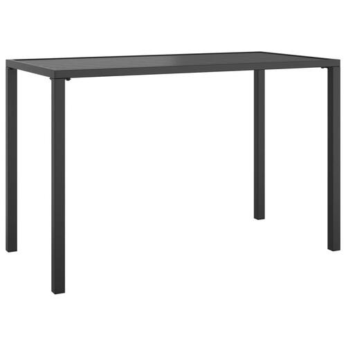 Havebord 110x54x70 cm stål antracitgrå