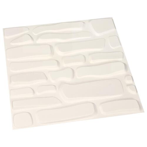 Vægpanel 12 stk. 3D 0,5x0,5 m 3 m²