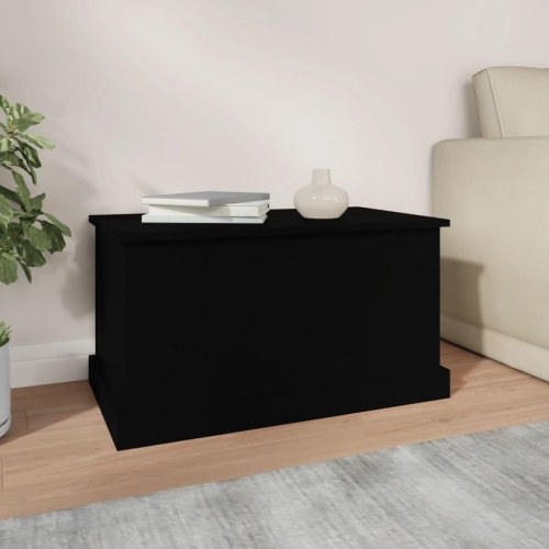 Opbevaringskasse med låg 70 x 40 x 38 cm - sort