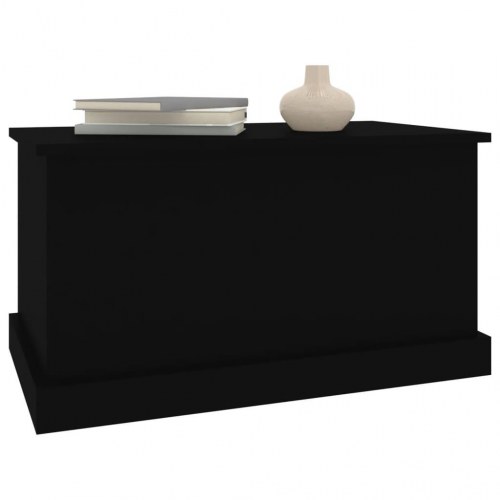 Opbevaringskasse med låg 70 x 40 x 38 cm - sort
