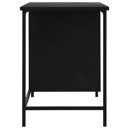 Skrivebord med skuffer industriel 120 x 55 x 75 cm stål sort