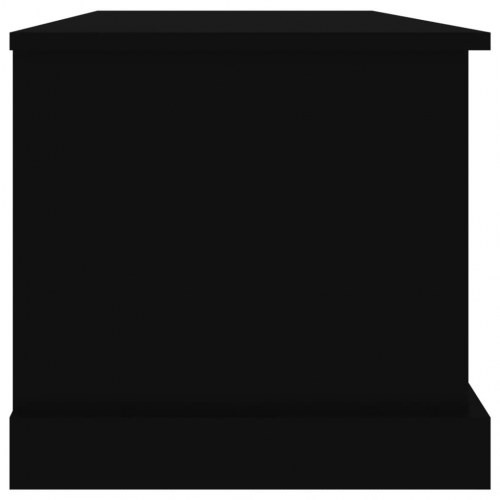 Opbevaringskasse med låg 70 x 40 x 38 cm - sort