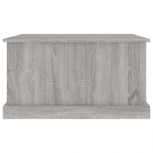 Opbevaringskasse med låg 70 x 40 x 38 cm - grå sonoma-eg