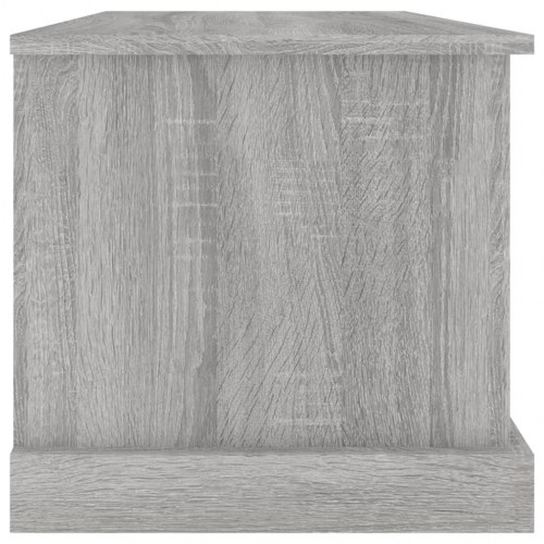 Opbevaringskasse med låg 70 x 40 x 38 cm - grå sonoma-eg
