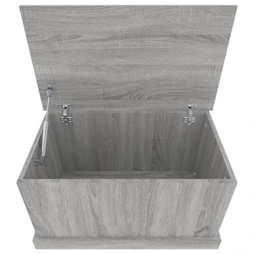 Opbevaringskasse med låg 70 x 40 x 38 cm - grå sonoma-eg