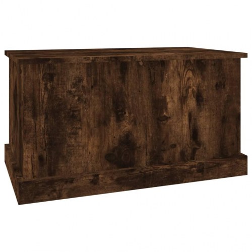 Opbevaringskasse med låg 70 x 40 x 38 cm - røget egetræsfarve