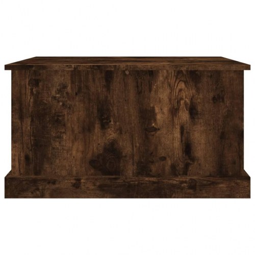 Opbevaringskasse med låg 70 x 40 x 38 cm - røget egetræsfarve