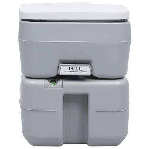 Transportabelt campingtoilet og vandbeholder
