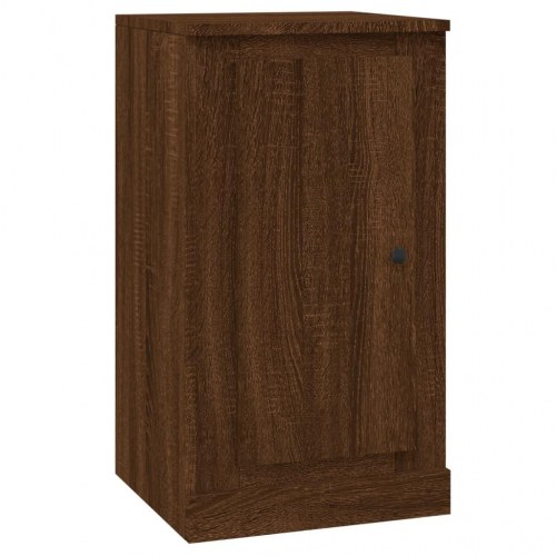 Skænk 37,5x35,5x67,5 cm konstrueret træ brun egetræsfarve