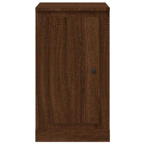 Skænk 37,5x35,5x67,5 cm konstrueret træ brun egetræsfarve