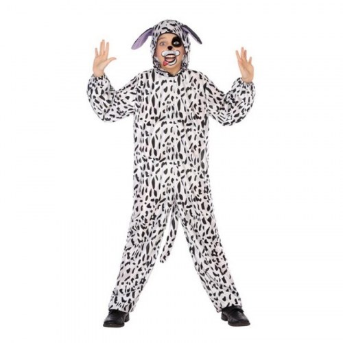 Børnekostume Dalmatiner Jumpsuit med hætte - 5-6 år