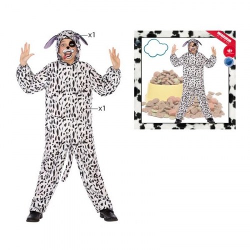 Børnekostume Dalmatiner Jumpsuit med hætte - 5-6 år