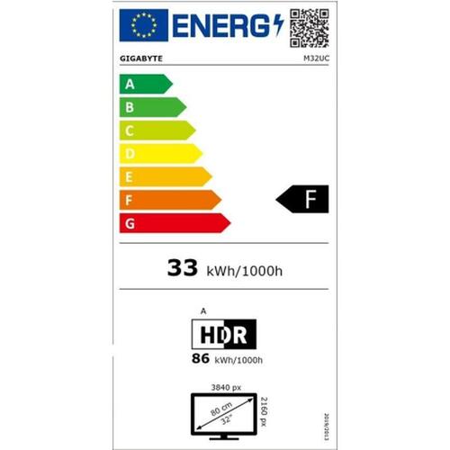 Skærm Gigabyte M32UC 31,5" LED VA Flicker free
