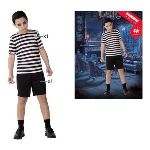 Spøgelses-kostume til børn, 2 dele - 3-4 år, multifarvet