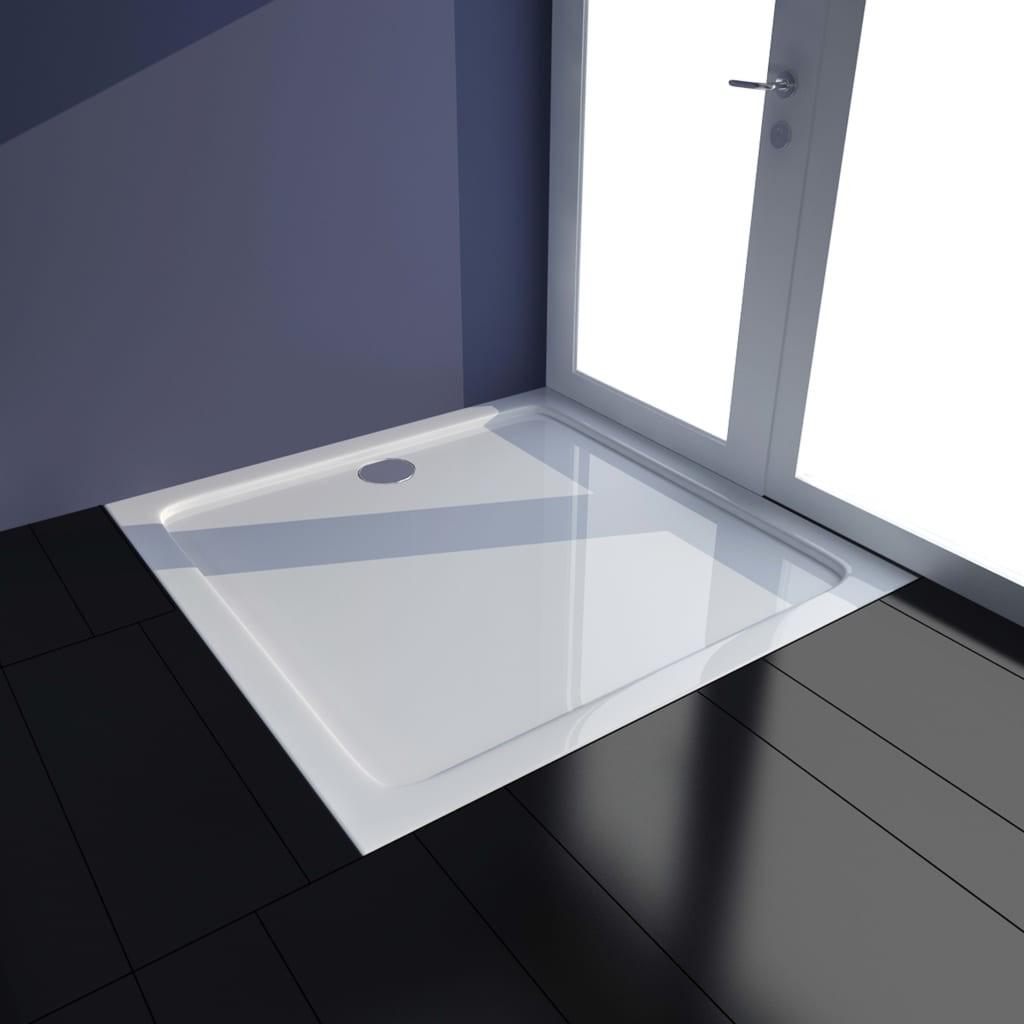 Brusekar 80x80 cm ABS hvid
