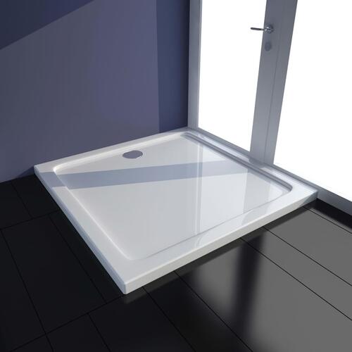 Brusekar 80x80 cm ABS hvid