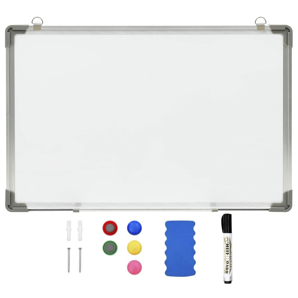 Magnetisk whiteboard 50x35 cm stål hvid