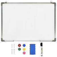Magnetisk whiteboard 70x50 cm stål hvid
