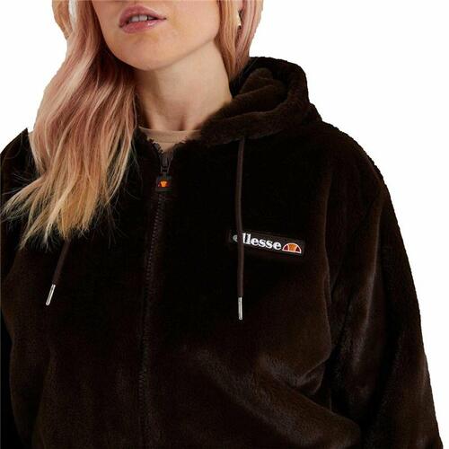 Hættetrøje med Lynlås til Kvinder Ellesse Vecellio Brun Dame Unisex 42
